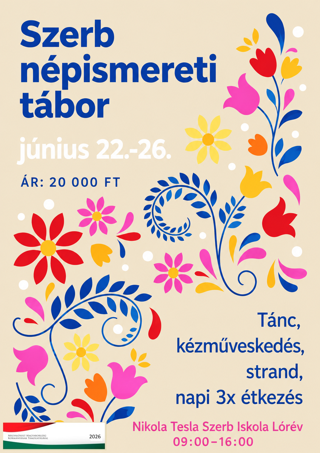 Szerb népismereti tábor 2026.