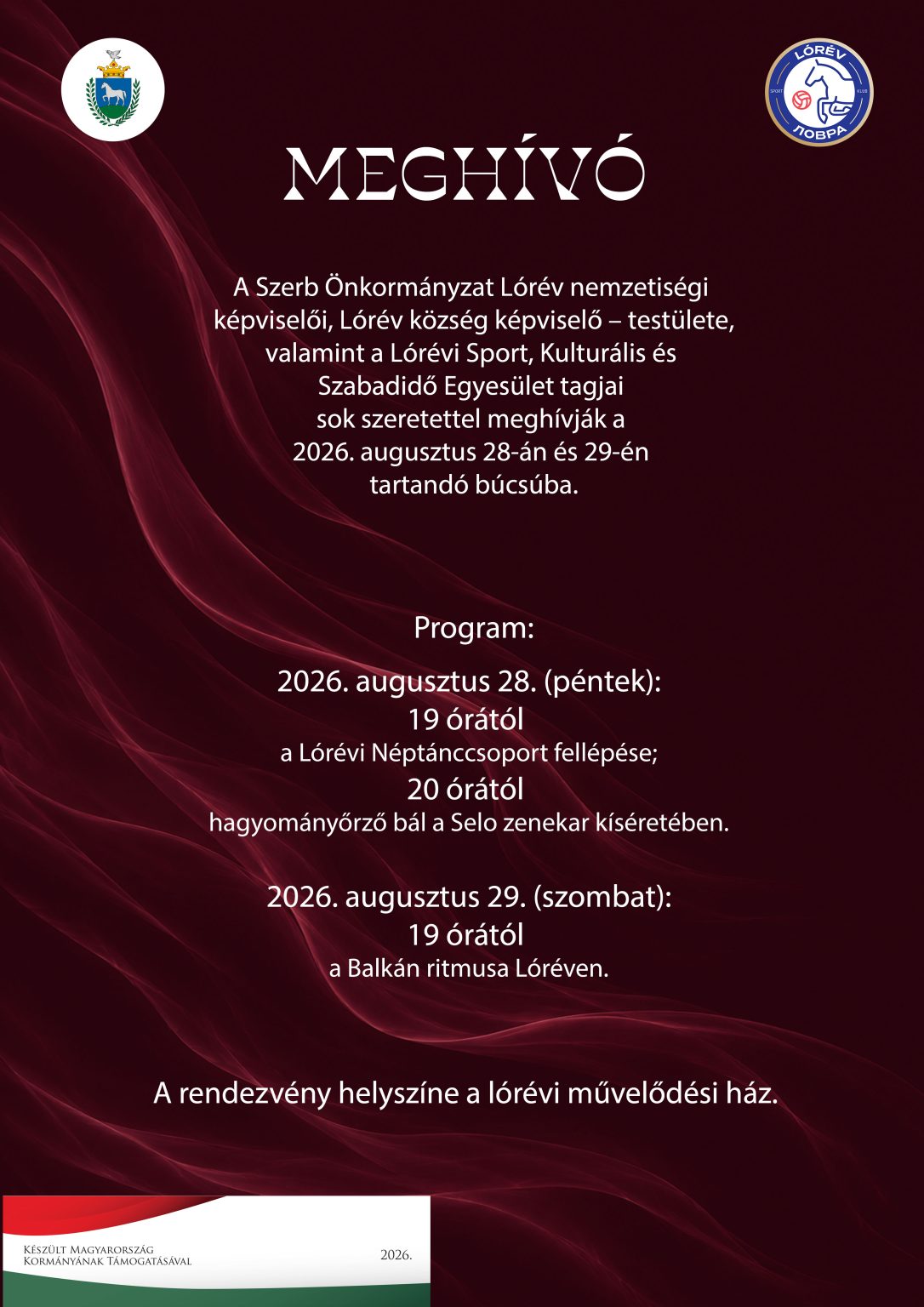 Búcsú 2026